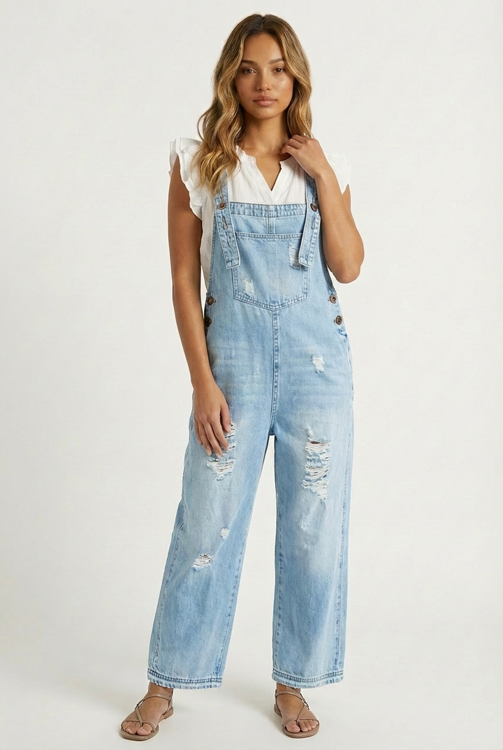 Carmelita™ – Vintage Wash Adjustable Jumpsuit