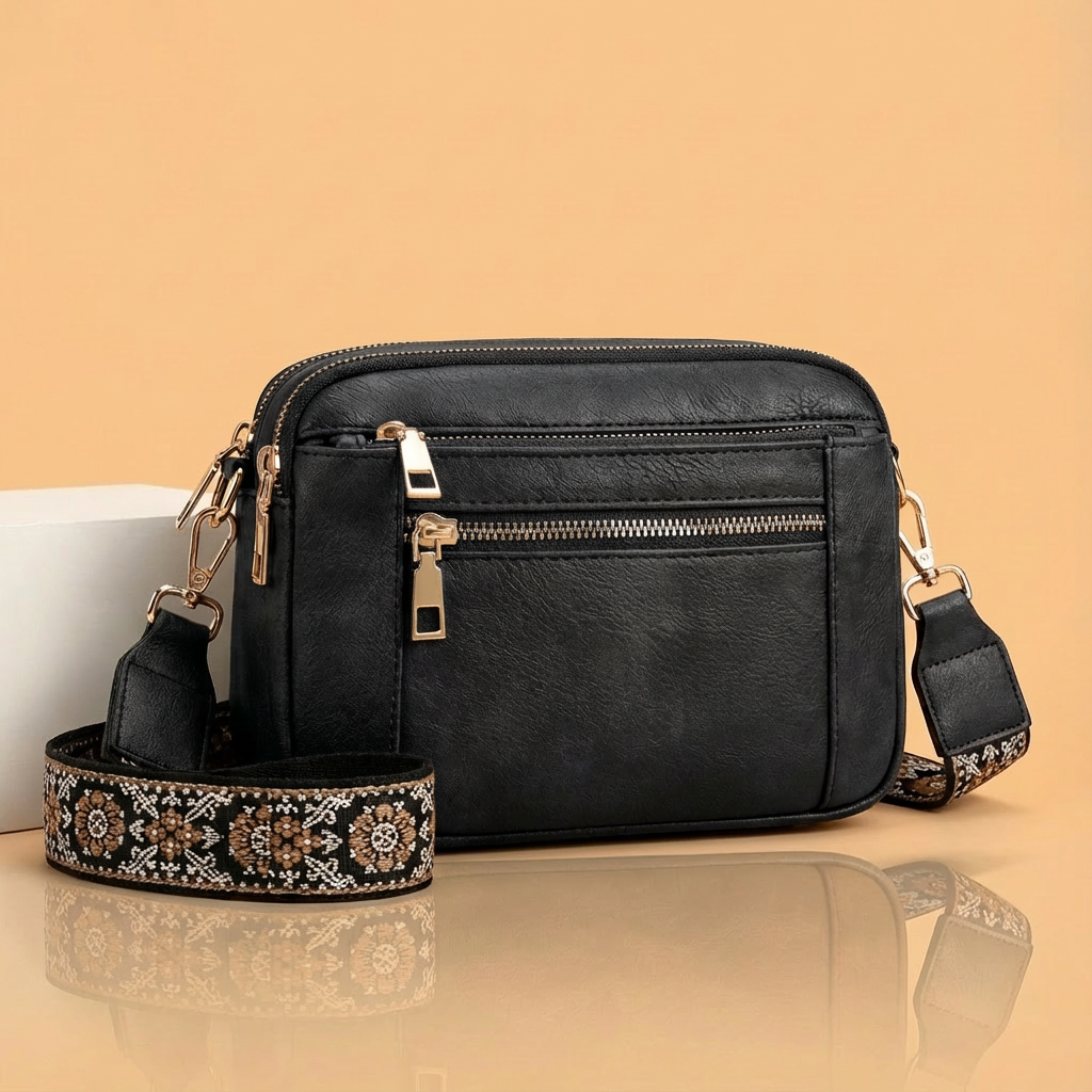 Valeria™ | Refined Leather Shoulder Bag