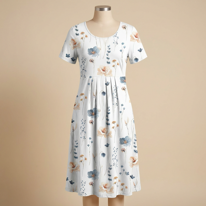 CP Amaria™ – Embroidered Soft Drape Dress