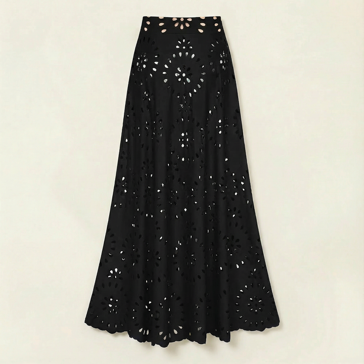 Iselle™ – Elegant V-Neck Swimsuit & Skirt Set