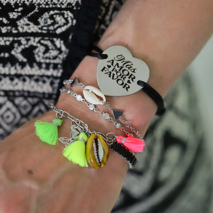 Stainless Steel Bracelet Blooming Flower