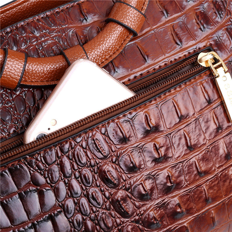 Clara™ – Classic Croc | Versatile Vintage Bag