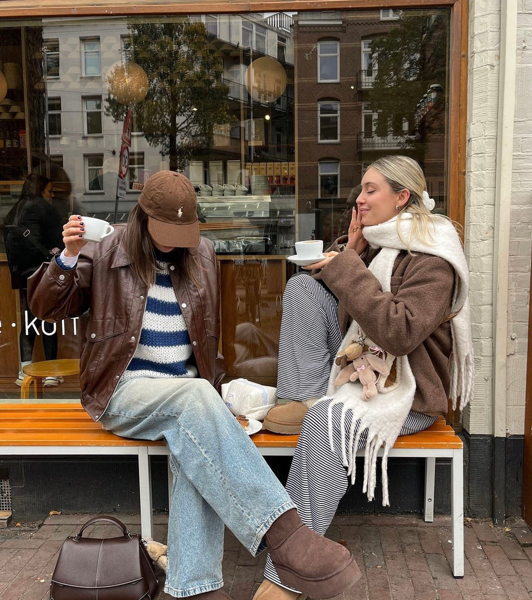 Celoren™ – Striped Off-Shoulder Sweater