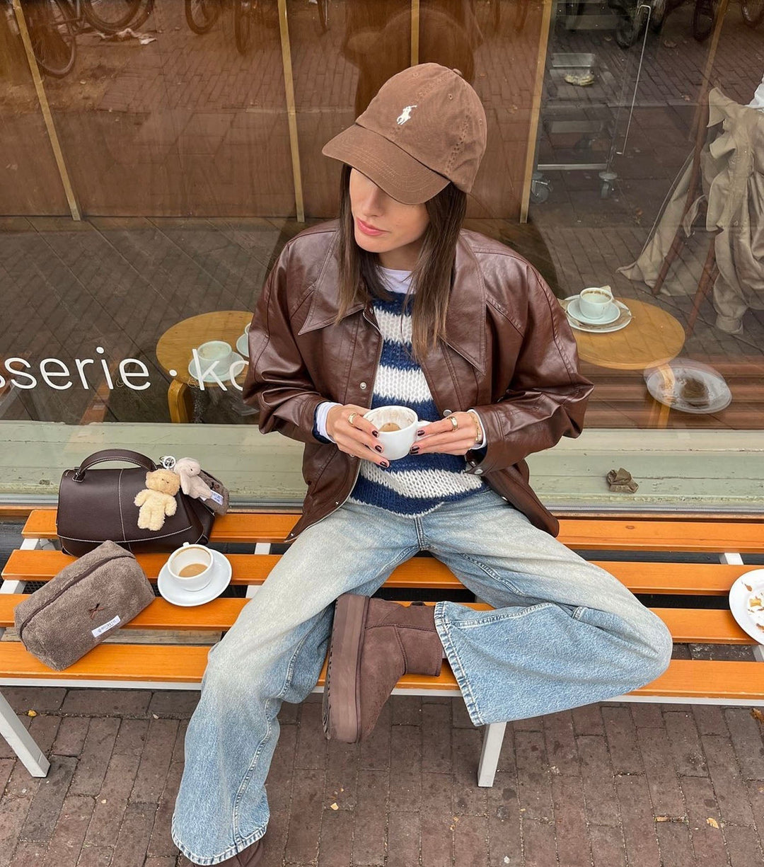 Celoren™ – Striped Off-Shoulder Sweater