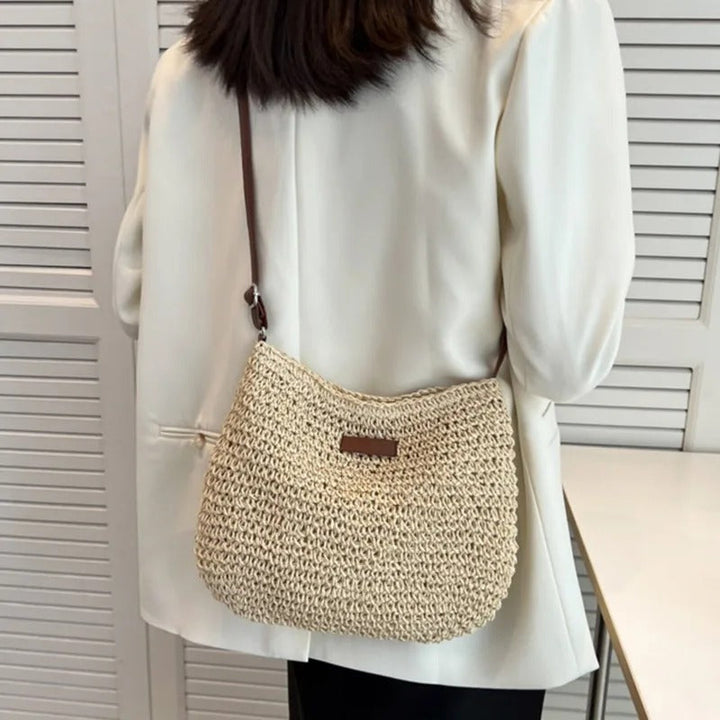 Zarae™ – Woven Straw Shoulder Bag